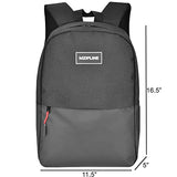 MZIPLINE Backpack Bag-Smell Proof-Classics Casual Travel Daypack Travel bags for College Student Men & Women Work (Black/Black)