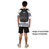 MZIPLINE Backpack Bag-Smell Proof-Classics Casual Travel Daypack Travel bags for College Student Men & Women Work (Black/Black)