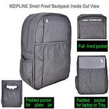 MZIPLINE Laptop Backpack Bag - Smell Proof- With TSA Lock & Key Anti Theft Travel Daypack bag Rucksack for Men & Women