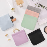 MZLUWM 6PCS Small Makeup Bag for Purse，Waterproof Leather Portable Mini Makeup Bag,Snap Closure Organizer Pouch for Coin Cards Jewelry Lipstick Cosmetic Accessories，Small Travel Kit Storage Pouch