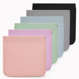 MZLUWM 6PCS Small Makeup Bag for Purse，Waterproof Leather Portable Mini Makeup Bag,Snap Closure Organizer Pouch for Coin Cards Jewelry Lipstick Cosmetic Accessories，Small Travel Kit Storage Pouch