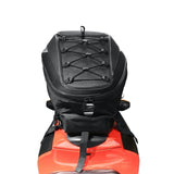 MZS Motorcycle Tail Bag, 38L Expandable Dual Use Helmet Bag Luggage Storage Backpack with Waterproof Rain Cover - Multifunctional Motorbike Rear Seat Bag Accessories