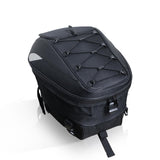 MZS Motorcycle Tail Bag, 38L Expandable Dual Use Helmet Bag Luggage Storage Backpack with Waterproof Rain Cover - Multifunctional Motorbike Rear Seat Bag Accessories