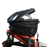 MZS Motorcycle Tail Bag, 38L Expandable Dual Use Helmet Bag Luggage Storage Backpack with Waterproof Rain Cover - Multifunctional Motorbike Rear Seat Bag Accessories