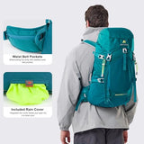 N NEVO RHINO 35L Internal Frame Backpack,Women Men’s Backpacking Backpack with Rain Cover,30+5 Liter Lightweight Hiking Backpacking Packs for Camping,Hiking,Traveling