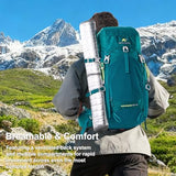 N NEVO RHINO 35L Internal Frame Backpack,Women Men’s Backpacking Backpack with Rain Cover,30+5 Liter Lightweight Hiking Backpacking Packs for Camping,Hiking,Traveling