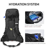 N NEVO RHINO 40L Internal Frame Hiking Backpack for Men Women with Rain Cover, Lightweight Outdoor Backpacking Backpack for Camping, Hiking, Traveling