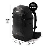 NANUK N - PVD 30L Camera Backpack – Water - Repellent with Rain Cover, Fits 2 Cameras, Drone, Tripod & 16" Laptop Compartment, Carry - On Approved – For Photographers, Travel & Hiking – Black
