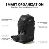 NANUK N - PVD 30L Camera Backpack – Water - Repellent with Rain Cover, Fits 2 Cameras, Drone, Tripod & 16" Laptop Compartment, Carry - On Approved – For Photographers, Travel & Hiking – Black