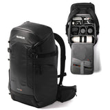 NANUK N - PVD 30L Camera Backpack – Water - Repellent with Rain Cover, Fits 2 Cameras, Drone, Tripod & 16" Laptop Compartment, Carry - On Approved – For Photographers, Travel & Hiking – Black
