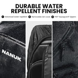 NANUK N - PVD 30L Camera Backpack – Water - Repellent with Rain Cover, Fits 2 Cameras, Drone, Tripod & 16" Laptop Compartment, Carry - On Approved – For Photographers, Travel & Hiking – Black
