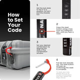 NANUK TSA Approved Lock – Durable, Secure Travel Case Lock with Cut - Resistant Steel Shackle & Rustproof