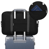 Narwey Carry on Luggage 22x14x9 Airline Approved Foldable Duffle Bag for Travel Packable Duffel Bag for Traveling Airplane for Women and Men 40L (Black (With Shoulder Strap))