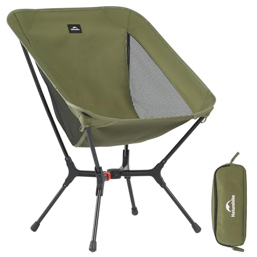 Naturehike YL01 Snap Camping Chair, 1 Second Setup Frame, 441lb Capacity Camp Chair, Portable & Lightweight Backpacking Chair | Backpacks4Less