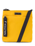 Nautica Diver Nylon Small Women's Crossbody Bag Purse with Adjustable Shoulder Strap, Sunny (Yellow)