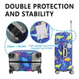nbnhxnff Travel Luggage Cover Protector Stretchable,Washable&Anti - Scratch,Fits 18 - 32 Inch case (Dinosaur, M(22 - 25 inch))