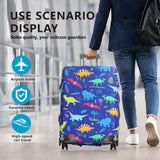 nbnhxnff Travel Luggage Cover Protector Stretchable,Washable&Anti - Scratch,Fits 18 - 32 Inch case (Dinosaur, M(22 - 25 inch))