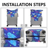 nbnhxnff Travel Luggage Cover Protector Stretchable,Washable&Anti - Scratch,Fits 18 - 32 Inch case (Dinosaur, M(22 - 25 inch))