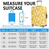nbnhxnff Travel Luggage Cover Protector Stretchable,Washable&Anti - Scratch,Fits 18 - 32 Inch case (Yellow flower, XL(29 - 32 inch))
