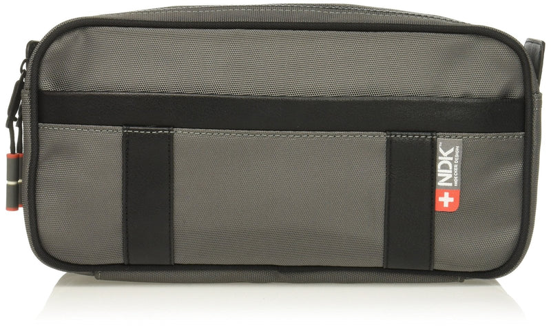 NDK Men's Capital Collection Double Zip Travel Kit, Grey, One Size
