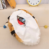 NEEVAS Backpack Stuffed Tiger Head 3D Simulation Personalised Lion Knapsack Shoulders Bag Animal Head Plush Rucksack (Yellow Tiger Head)