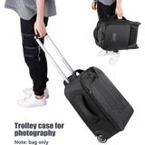 Neewer 2 - in - 1 Convertible Wheeled Camera Backpack, Rolling Luggage Case with Telescopic Handle and Anti - Shock Dividers for DSLR Cameras, Lenses, Hoods, Strobes, Tripod, and Other Accessories