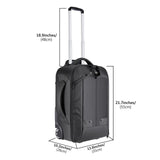 Neewer 2 - in - 1 Convertible Wheeled Camera Backpack, Rolling Luggage Case with Telescopic Handle and Anti - Shock Dividers for DSLR Cameras, Lenses, Hoods, Strobes, Tripod, and Other Accessories