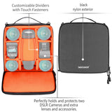 Neewer® Flexible Partition Camera Padded Bag Insert Protection Handbag for SLR DSLR Mirrorless Cameras and Lenses,Flash Light,Radio Trigger,Battery and Charger,Cables and Other Camera Accessories