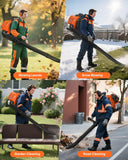 NEO - TEC 52 cc Gas Backpack Leaf Blower 564 CFM 216 MPH 2 - Cycle Engine Padded Harness Anti - Vibration Easy - Start Back Pack Leaf Blowers Gas for Lawn Yard Care - Gifts for Dad