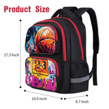 Neramty School Backpack for Boys, Basketball Backpack for Kid Backpack Suitable for 6 - 18 Kid, for Children Teens Elementary Middle School Bookbag Travel Back.