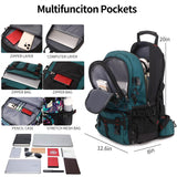 Nerlion 40L Hiking Backpack Travel Backpack for Men Women Camping Waterproof Outdoor Hiking Daypack Lightweight Backpack (Dark Green)
