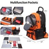 Nerlion 40L Hiking Backpack Travel Backpack for Men Women Camping Waterproof Outdoor Hiking Daypack Lightweight Backpack (Orange)