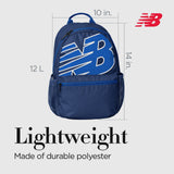 New Balance Backpack, Core Performance Daypack Small Hiking Bag, Blue