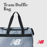 New Balance Duffel Bag, Small Carry On Travel Gym Bag with Carry Handles and Shoulder Strap, Grey