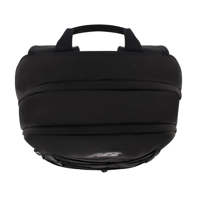 New Balance Laptop Backpack, Bungee Cord Computer Travel Bag for Men and Women, Black, 17 Inch