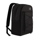 New Balance Laptop Backpack, Bungee Cord Computer Travel Bag for Men and Women, Black, 17 Inch