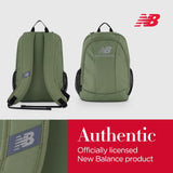 New Balance Laptop Backpack, Commuter Travel Bag for Men and Women, Olive, 19 Inch