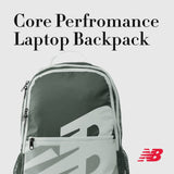 New Balance Laptop Backpack, Core Performance Travel Bag for Men and Women, Green, One Size