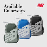 New Balance Laptop Backpack, Core Performance Travel Bag for Men and Women, Green, One Size