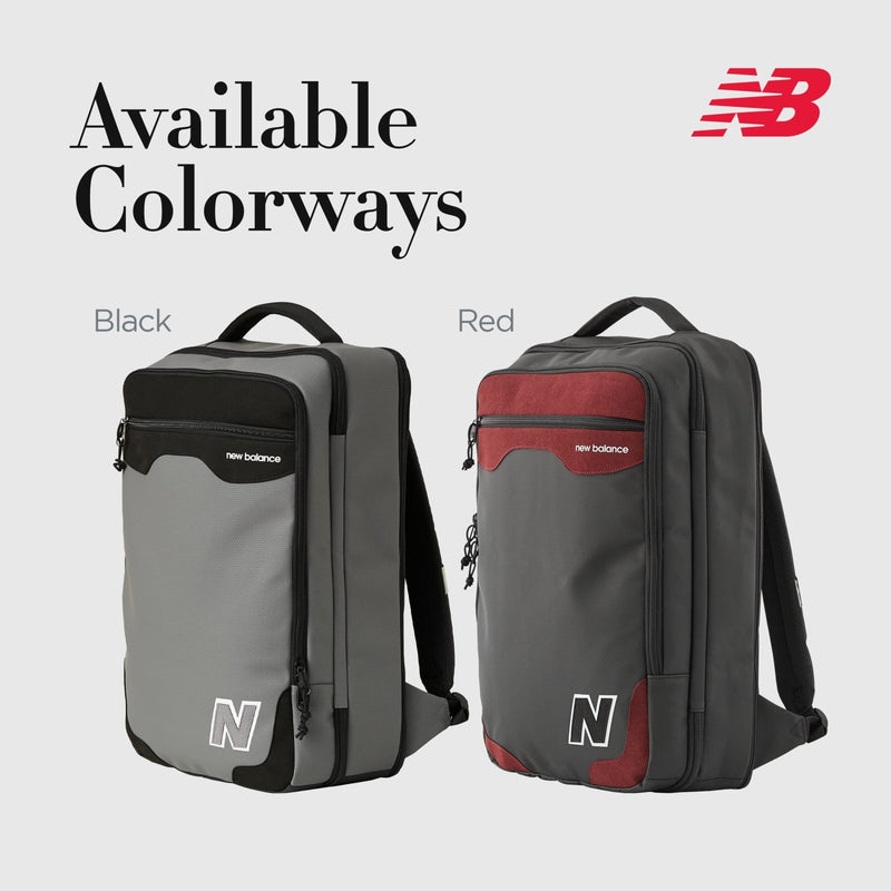 New Balance Laptop Backpack, Legacy Commuter Travel Bag for Men and Women, Grey, One Size