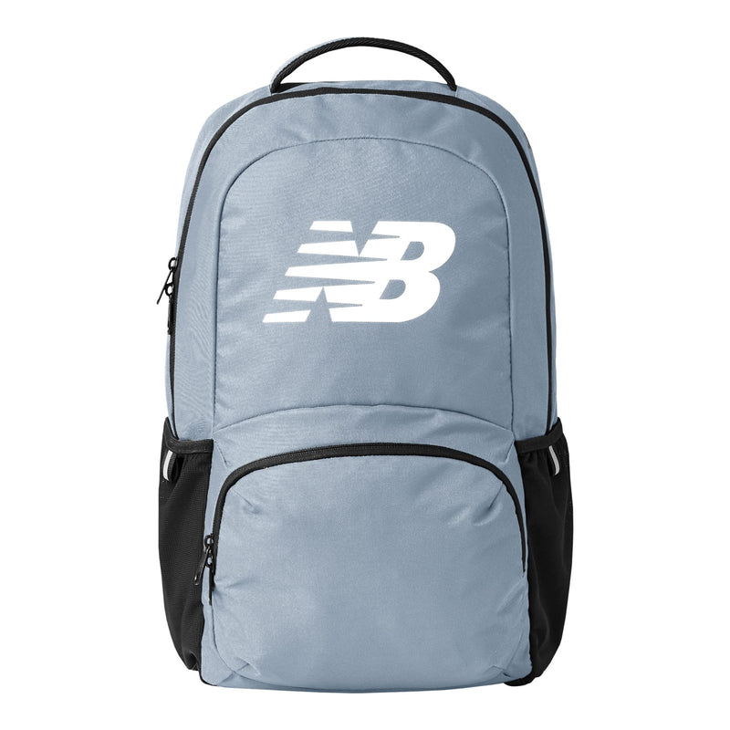 New Balance Laptop Backpack, Team Travel Sports Gym Bag for Men and Women, Grey, 18 Inch