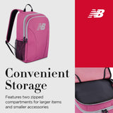 New Balance Laptop Backpack, Travel Computer Bag for Men and Women, Burgundy, 19 Inch