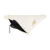 New Balance Women's Fanny Pack, Large Crossbody Waist Belt Bag, Off White