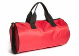 NEW GUESS Logo Gym Weekend Travel Nylon Lightweight Small Duffle Bag Handbag - Red/Black