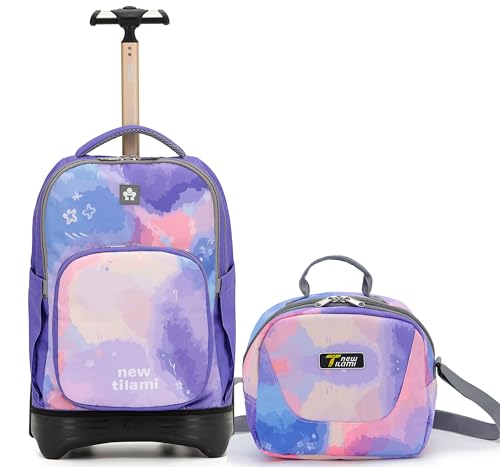 NEW TILAMI 18 inch Rolling Backpack Boys & Girls for School – Durable, Waterproof, Adjustable Handle, Ideal for Travel & Daily Use, | Backpacks4Less