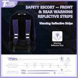 NEW TILAMI 18 inch Rolling Backpack Boys & Girls for School – Durable, Waterproof, Adjustable Handle, Ideal for Travel & Daily Use, Purple Sky