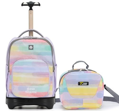 NEW TILAMI 18 inch Rolling Backpack for Kids – Waterproof, Stair-Climbing, Adjustable Handle, Variety of Colors & Patterns for School, | Backpacks4Less