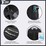 NEW TILAMI 18 inch Rolling Backpack for Kids - Waterproof, Stair-Climbing, Durable, Personalized Design for School, Travel, Black