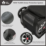 NEW TILAMI 20" Rolling Backpack for Teens Adults, Climbing Stairs Waterproof Backpack with Wheels for School Business Trave Camping with Laptop Compartment, Fit 17 Inch Laptop, Black
