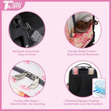 NEW TILAMI Girls 18 inch Rolling Backpack - Large Capacity, Waterproof, Adjustable Handle, Stylish Design, Ideal for School & Travel, Starshine
